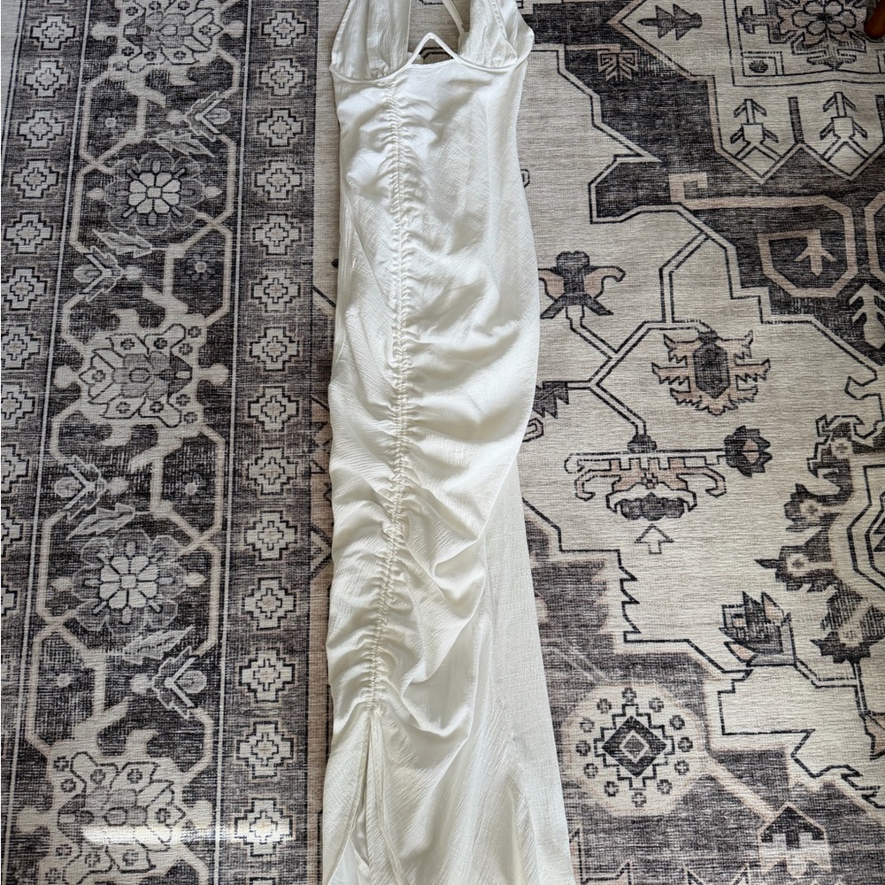 PrettyLittleThing Ivory Maxi Dress